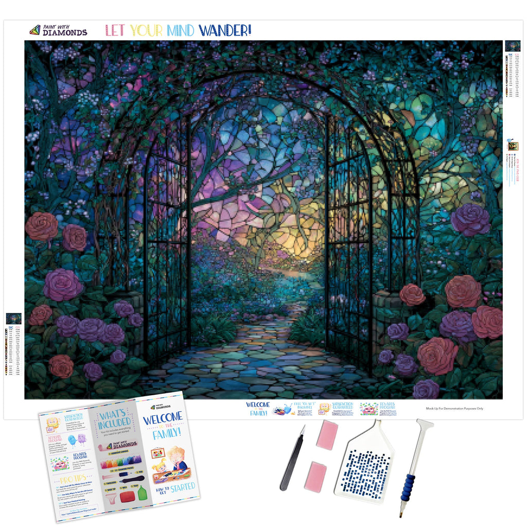 Northern Lights Garden Gate - Product Mockup 1