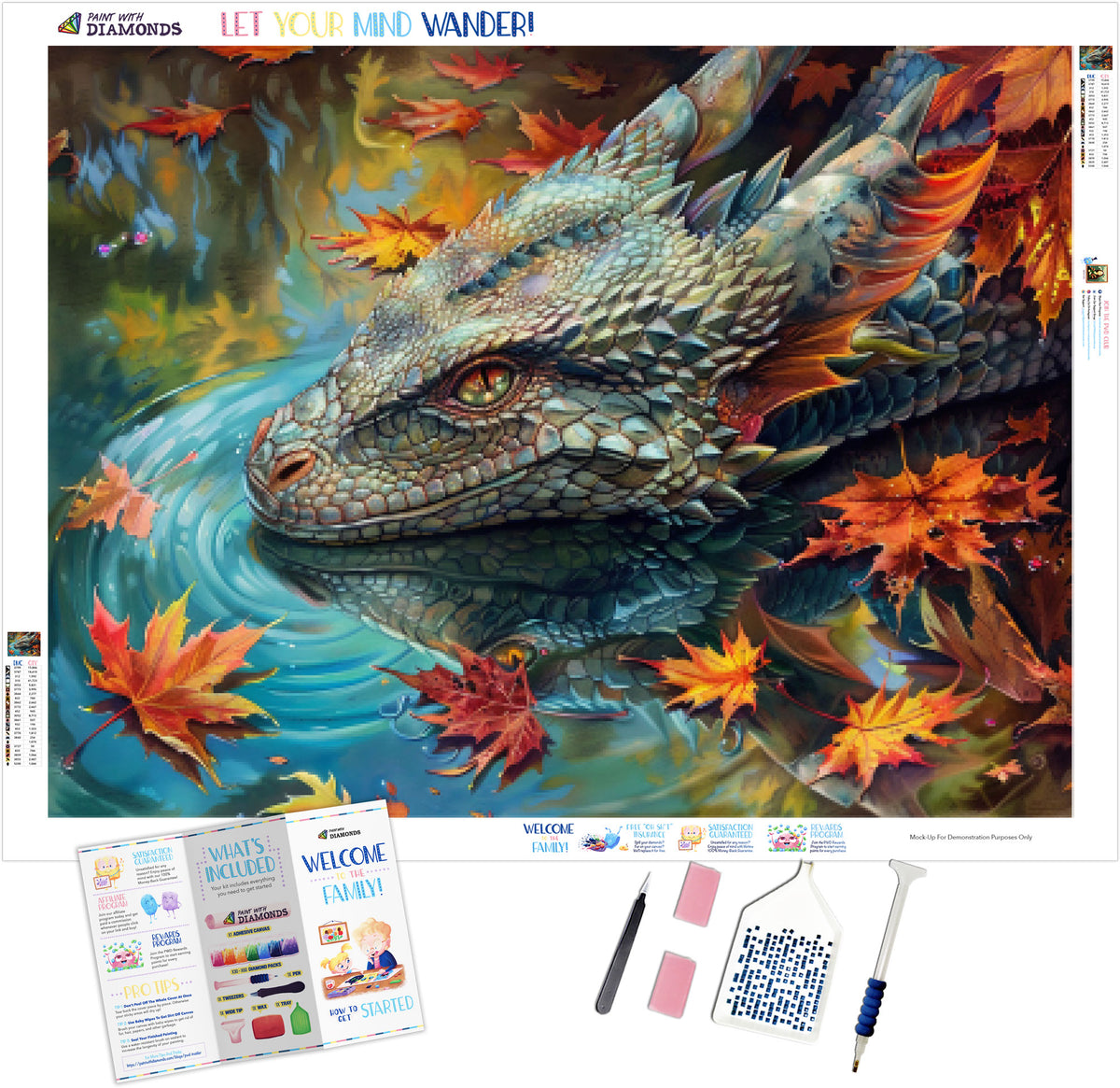 Opalescent Scales Official Diamond Painting Kit | Diamond Art | Paint ...