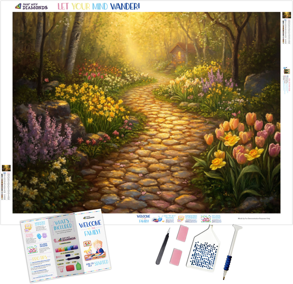 Pathway to a Spring Wonderland Official Diamond Painting Kit | Diamond ...