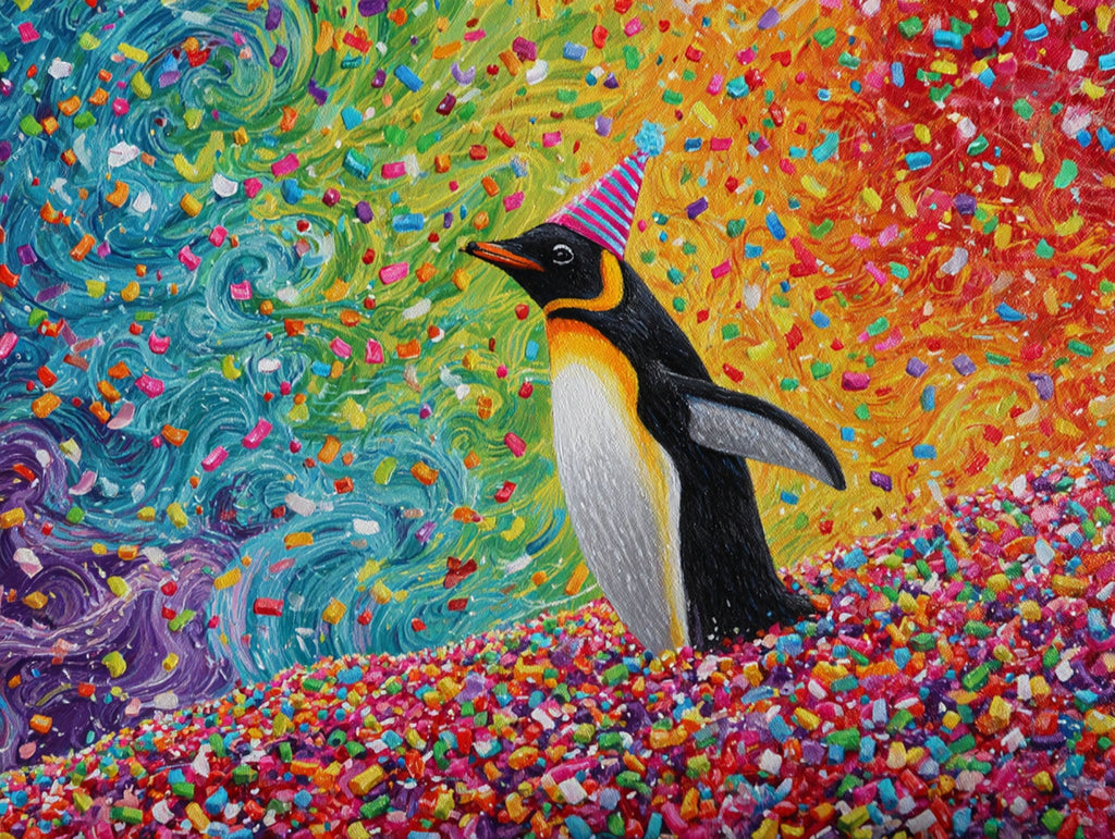 Penguin In A Party Hat - Main Image