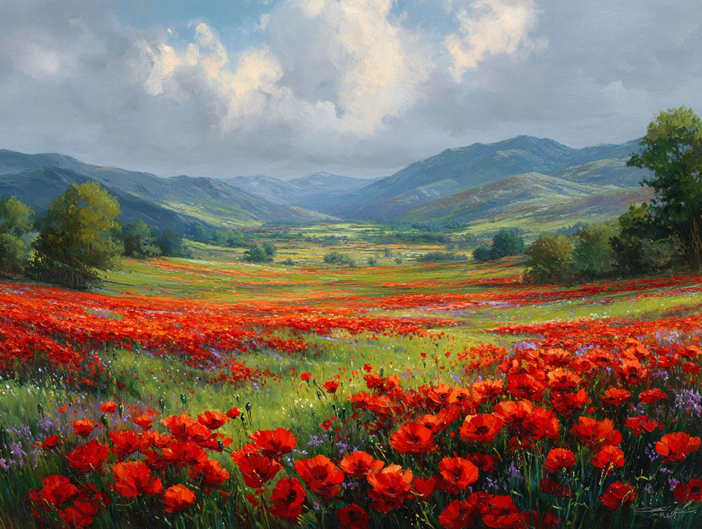 Poppies Beneath The Clouds - Main Image