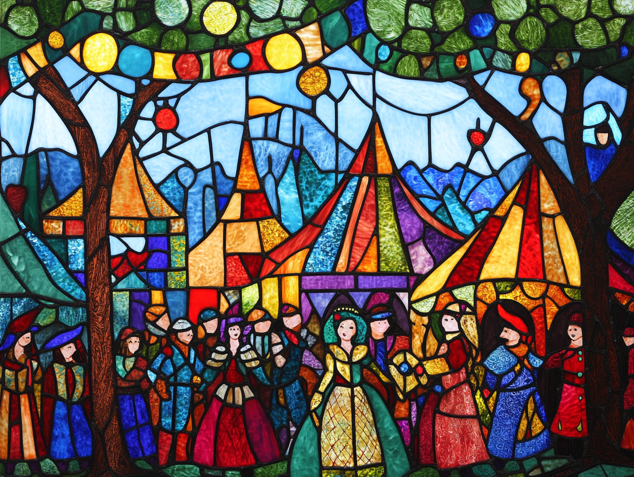 Renaissance Fair Stained Glass Official Diamond Painting Kit