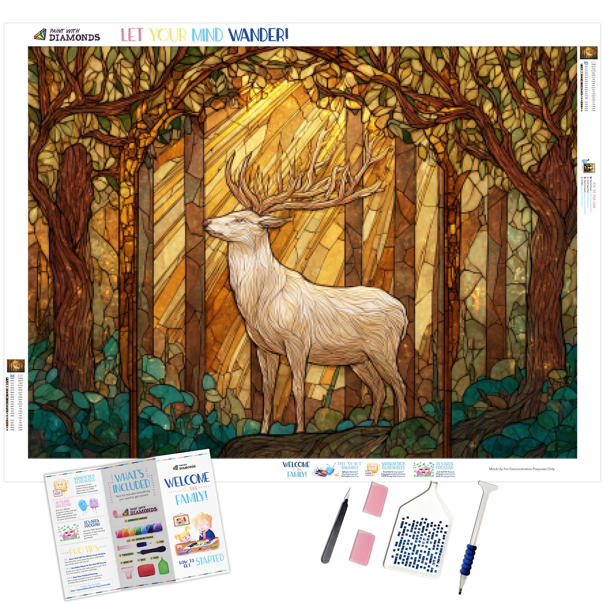 Sacred Stag Of The Forest Diamond Painting - Full Drill Kit