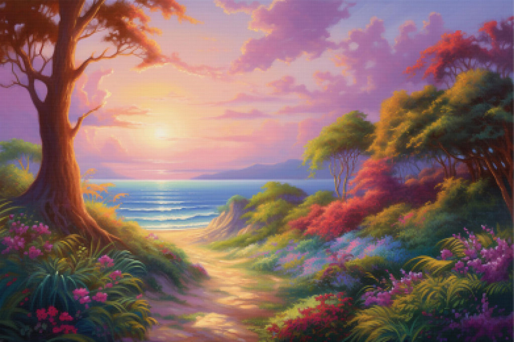 Sandy Path To The Beach Official Diamond Painting Kit | Diamond Art ...