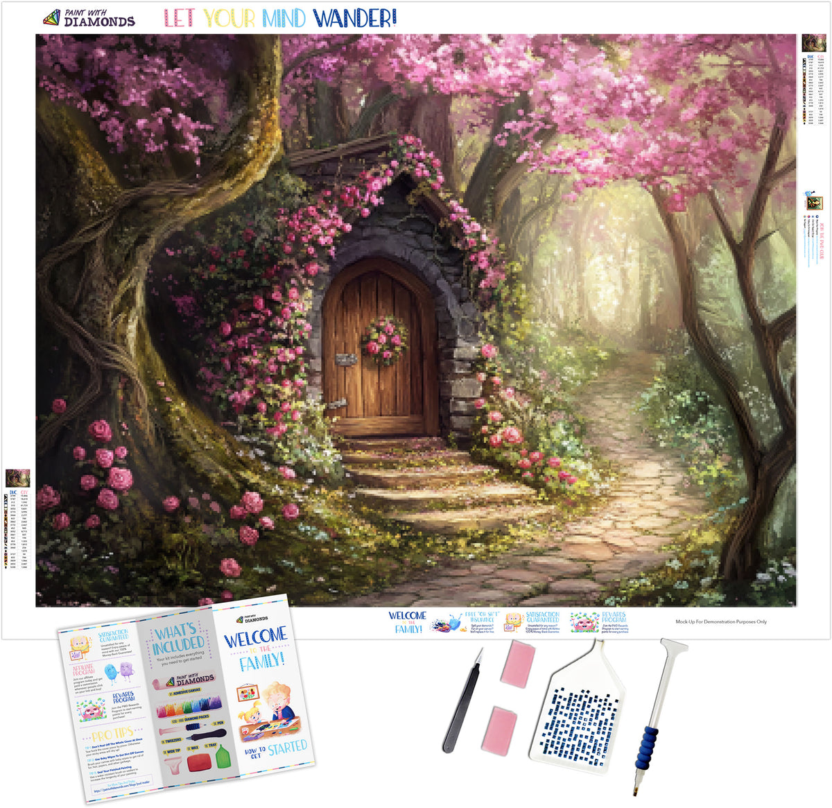 Secret Cottage Hidden in Springtime Blossoms Official Diamond Painting ...
