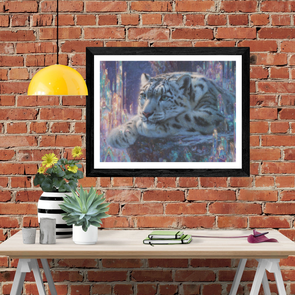 Snow Leopard Among Crystals - Product Mockup 4