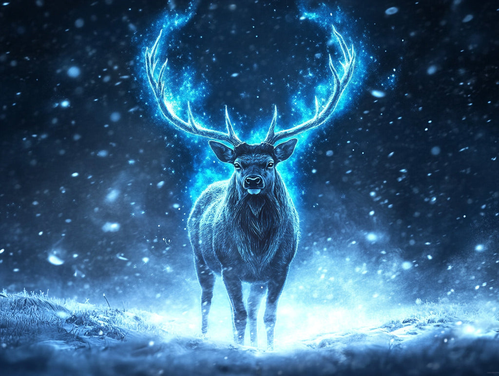 Spirit Of Winter Stag Diamond Painting - Full Drill Kit | Paint With ...