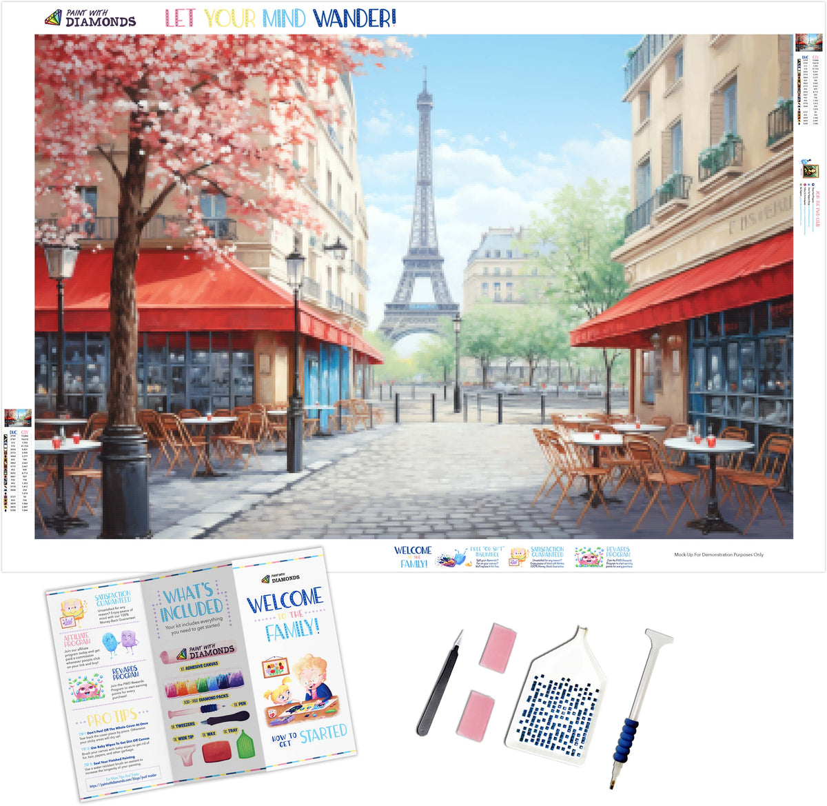 Spring In Paris Diamond Painting Kit Paint With Diamonds Official