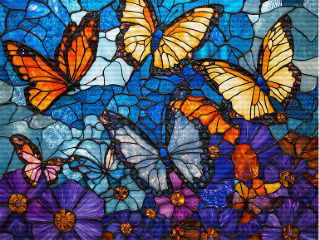 Springtime Butterfly Explosion Official Diamond Painting Kit | Diamond ...