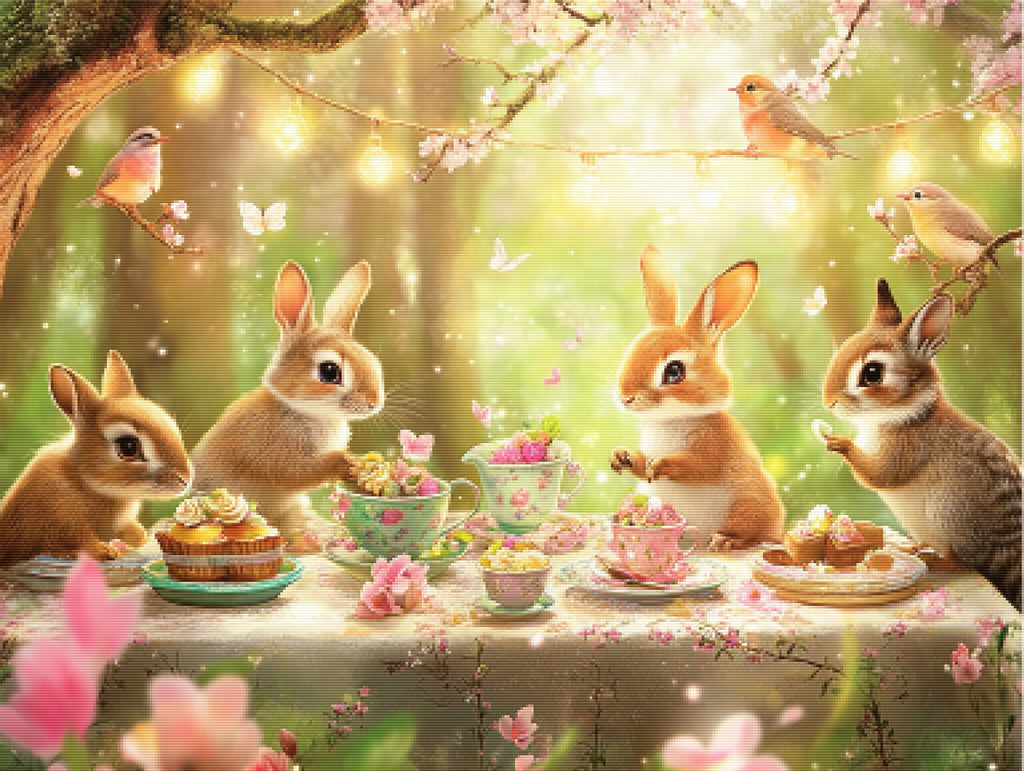 Springtime Tea Party Official Diamond Painting Kit | Diamond Art ...