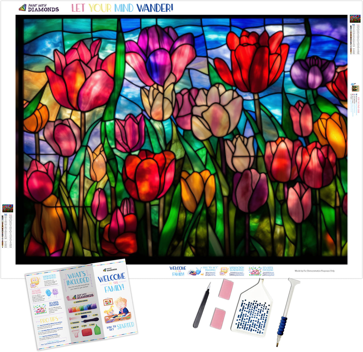 Springtime Tulip Extravaganza Official Diamond Painting Kit | Diamond ...