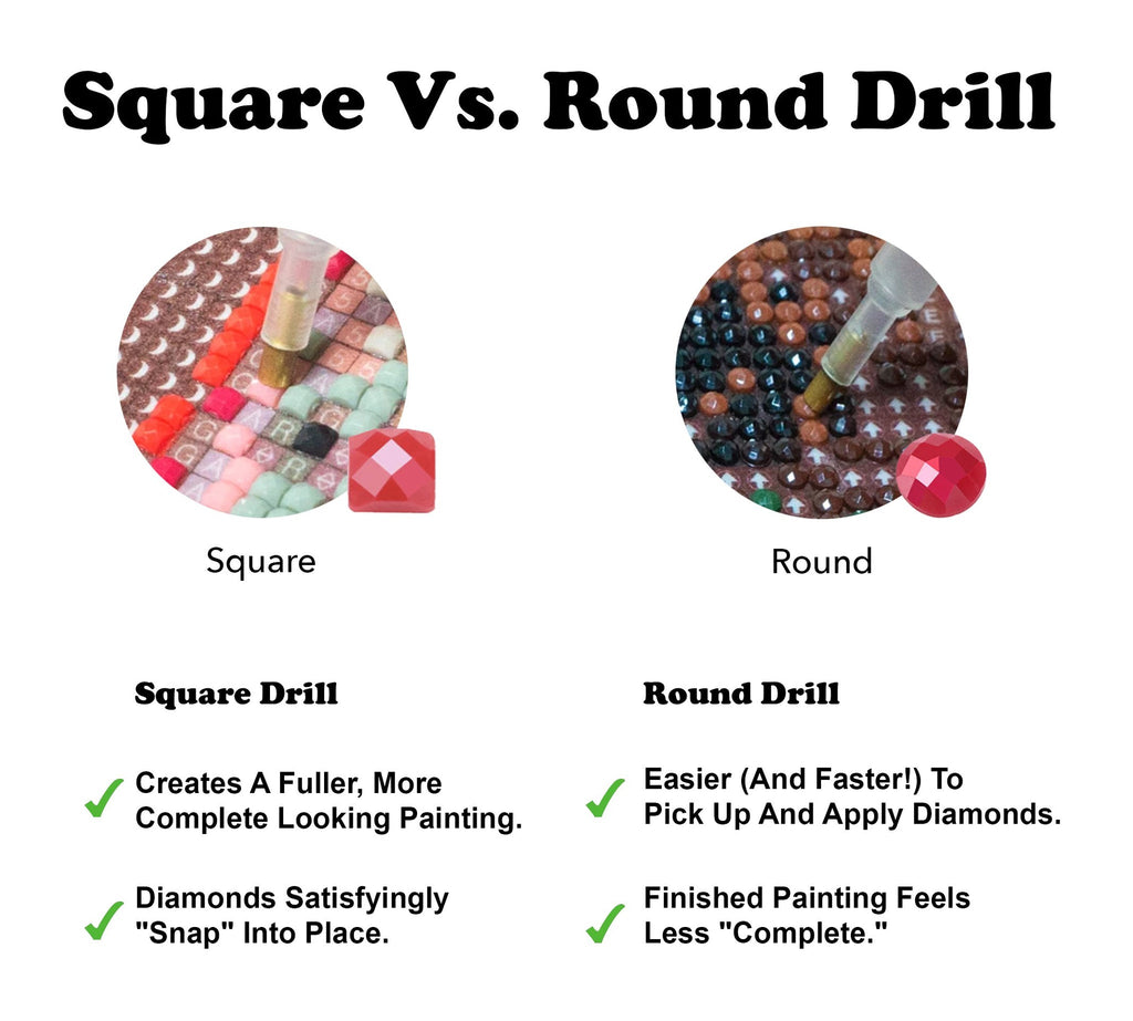 Square vs Round Diamonds Comparison