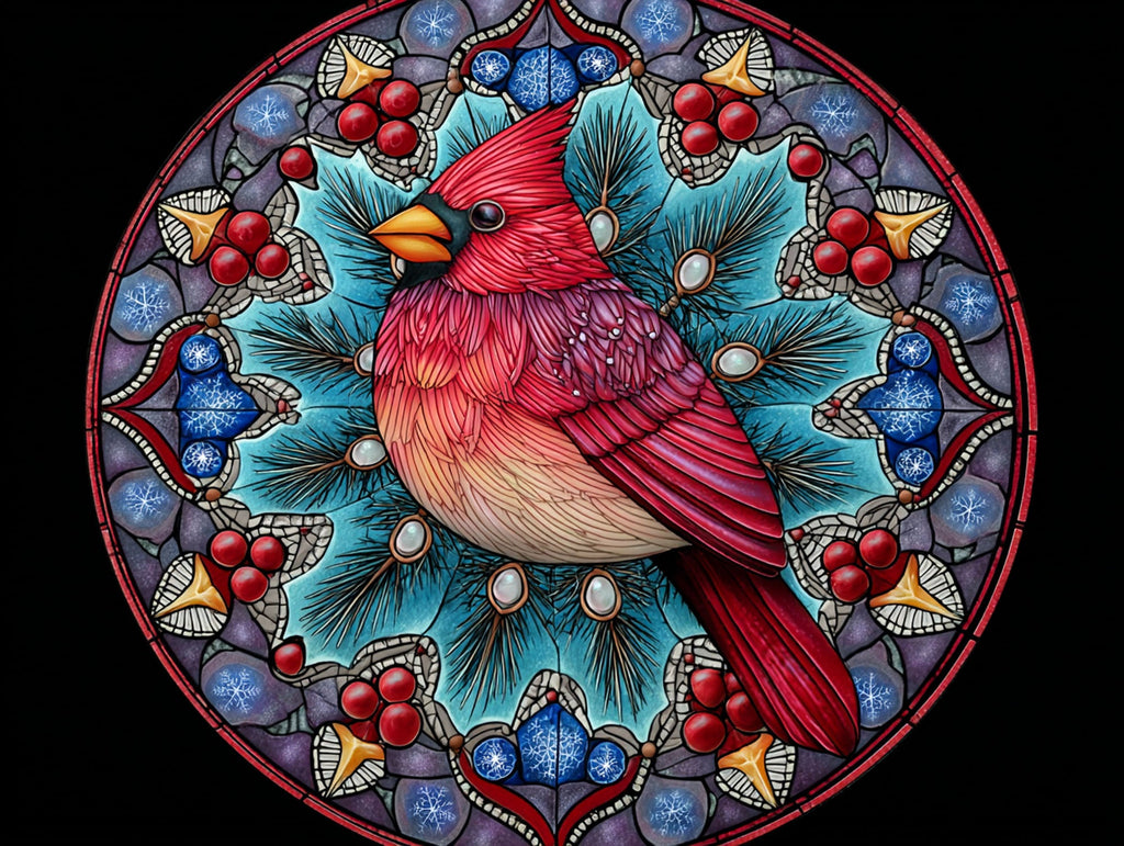 Starlight Cardinal Mandala - Main Image