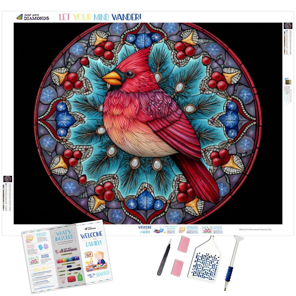 Starlight Cardinal Mandala - Product Mockup 1