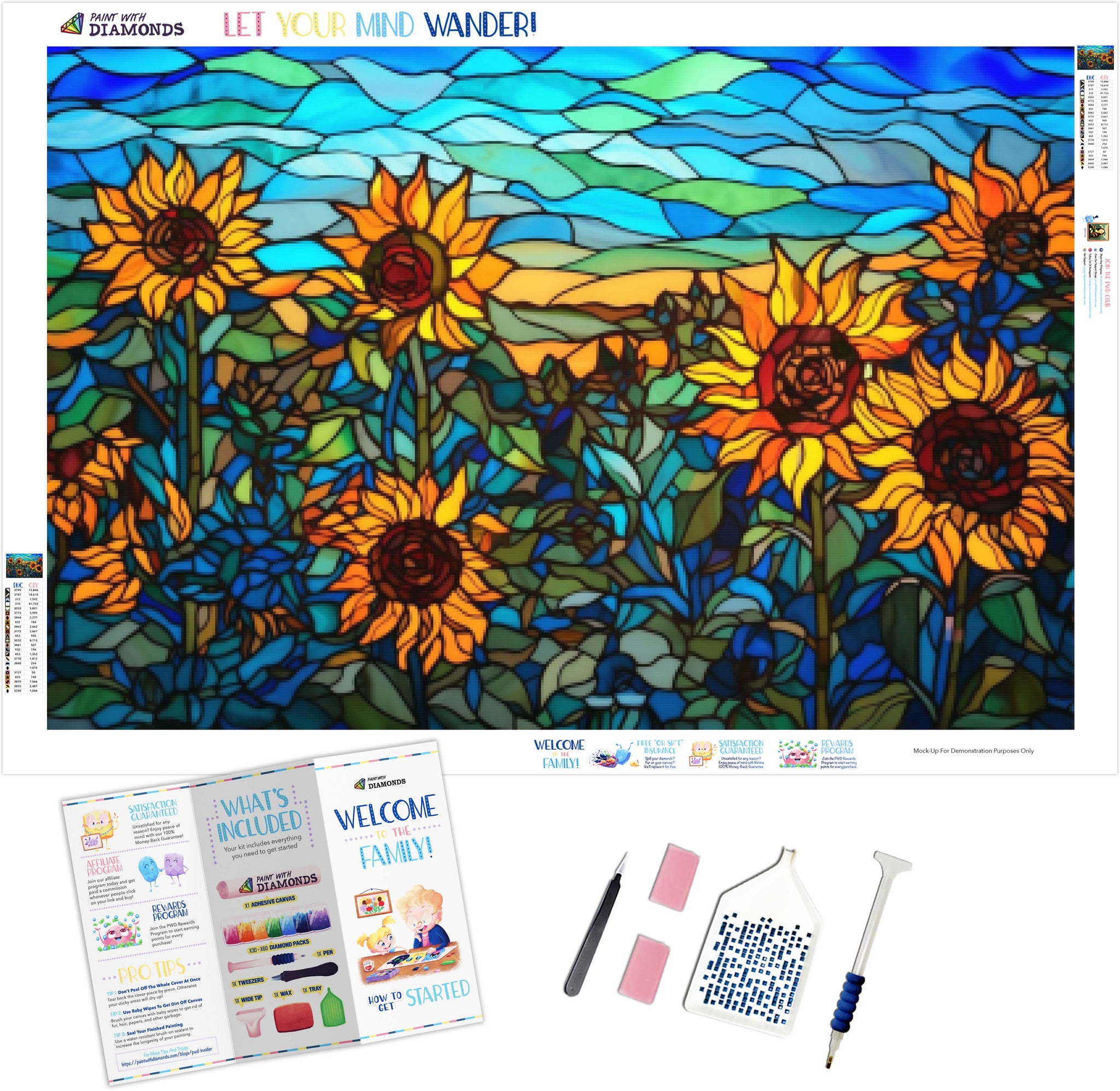 Sunflowers-Bright-Blue-Sky-