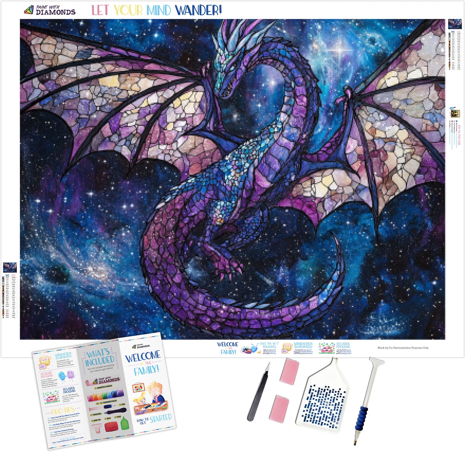 The Celestial Cosmic Dragon Official Diamond Painting Kit | Diamond – Paint  With Diamonds