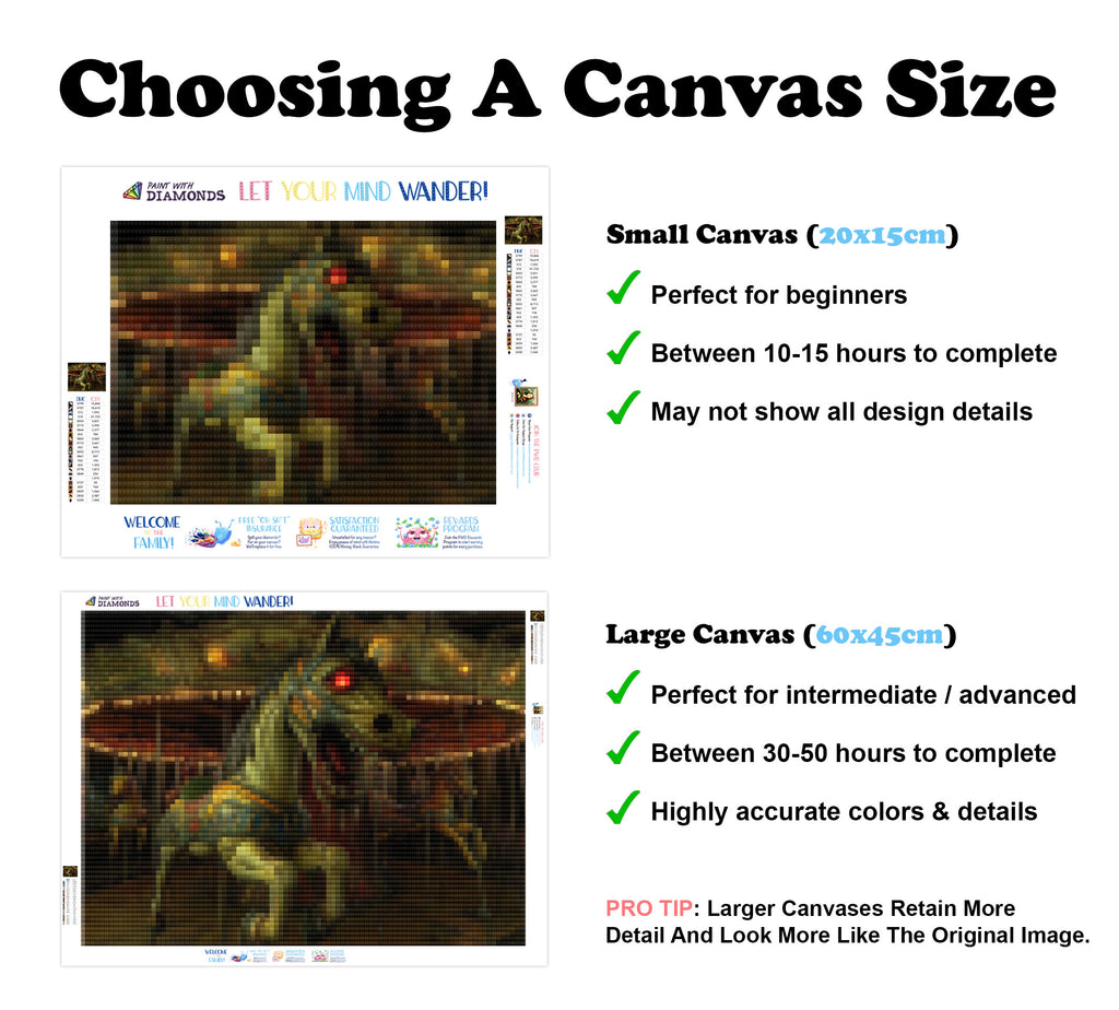 The Cursed Carousel Official Diamond Painting Kit | Diamond Art ...