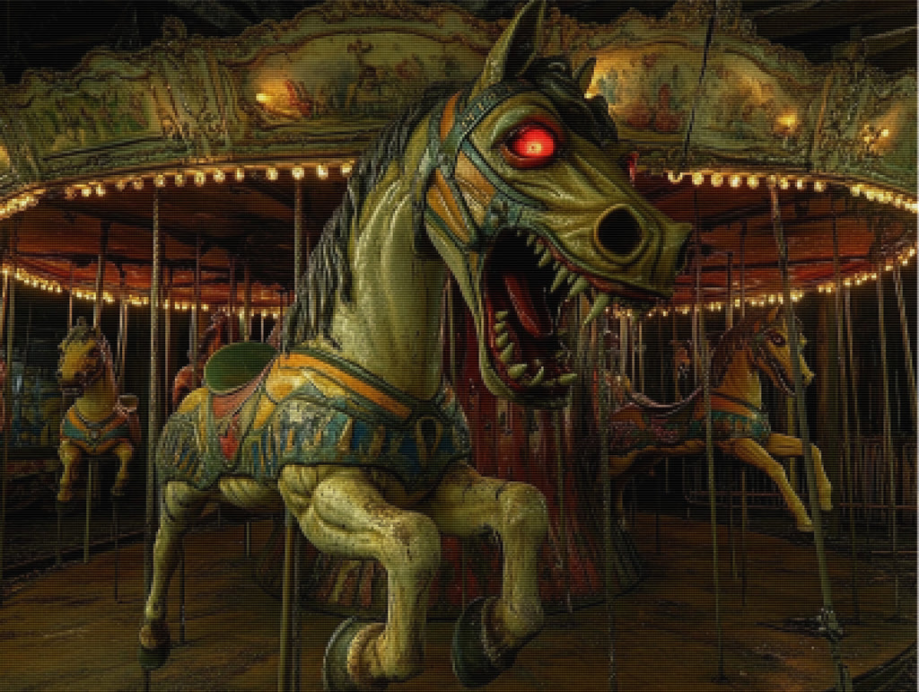 The Cursed Carousel Official Diamond Painting Kit | Diamond Art ...