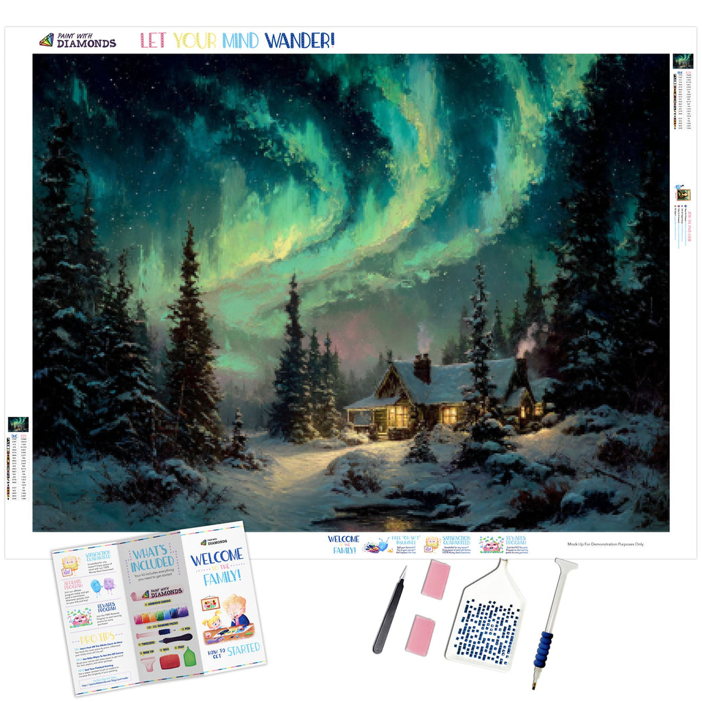 The Cottage Beneath The Aurora - Product Mockup 1