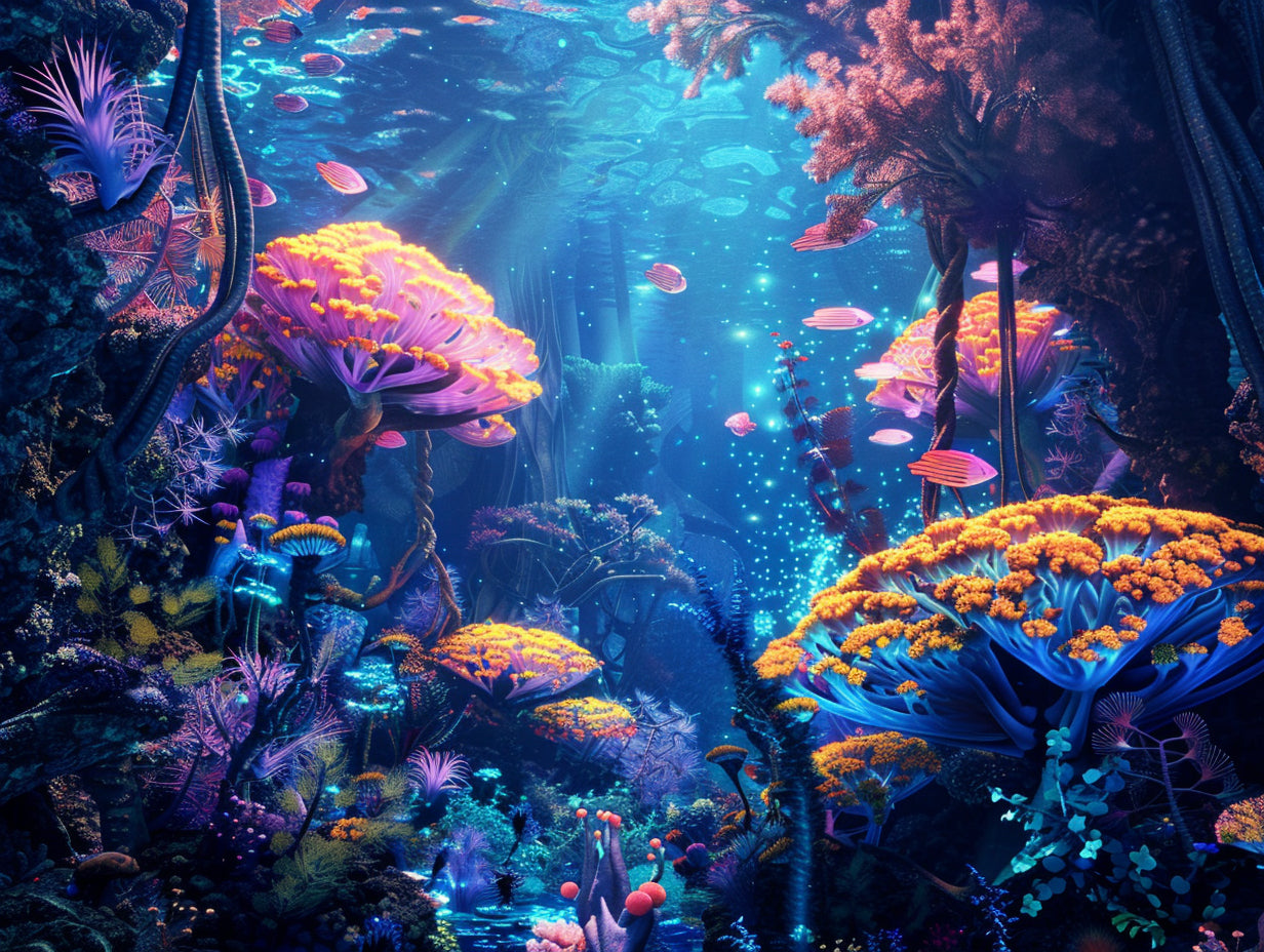 Underwater Alien World Official Diamond Painting Kit | Diamond Art