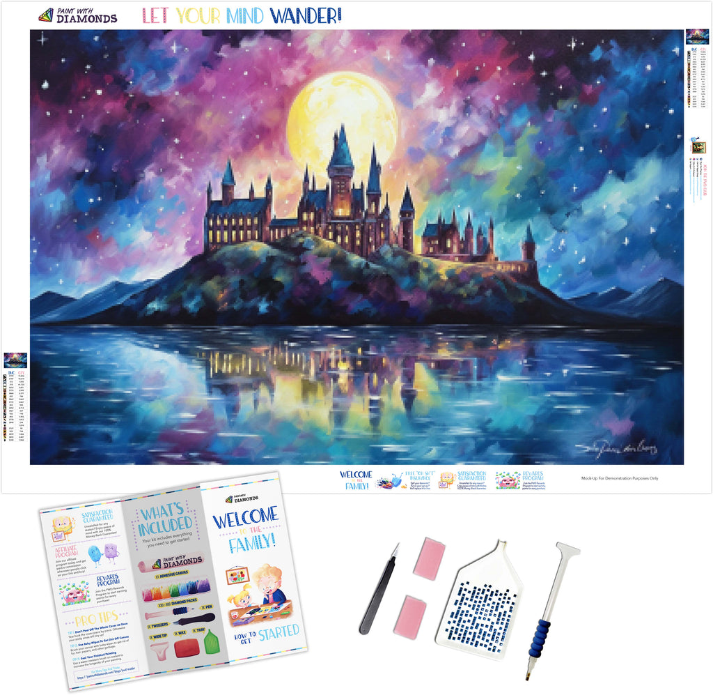 Hogwarts Castle – Piece by Piece - Diamond Paint Therapy