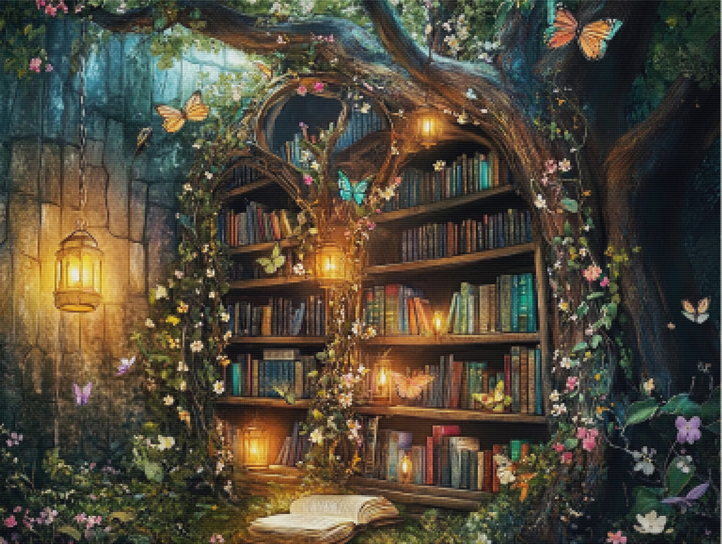 Library Whimsicle Whimsical Hidden Library Official Diamond Painting Kit | Diamond Art ...