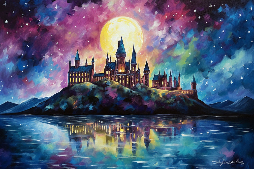 30x40cm)5D diamond painting - Harry Potter Castle 30 x aa44