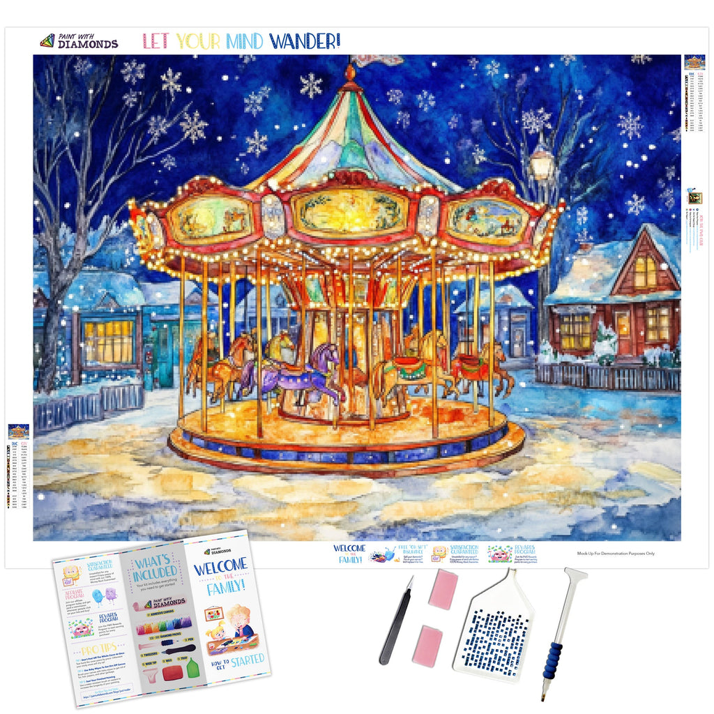 Winter Village Carousel - Product Mockup 1