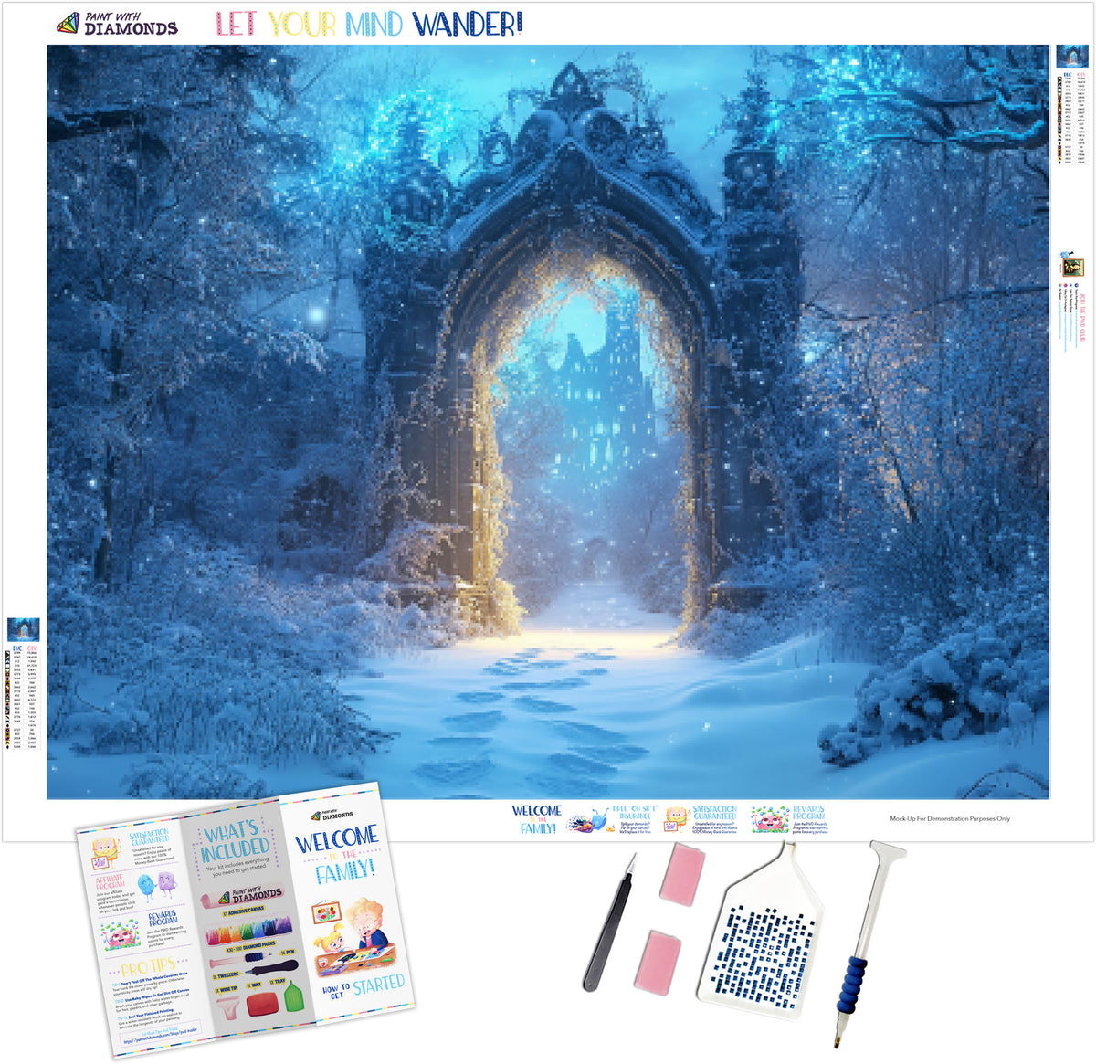 Winter’s Gate to Fantasy Official Diamond Painting Kit | Diamond Art ...
