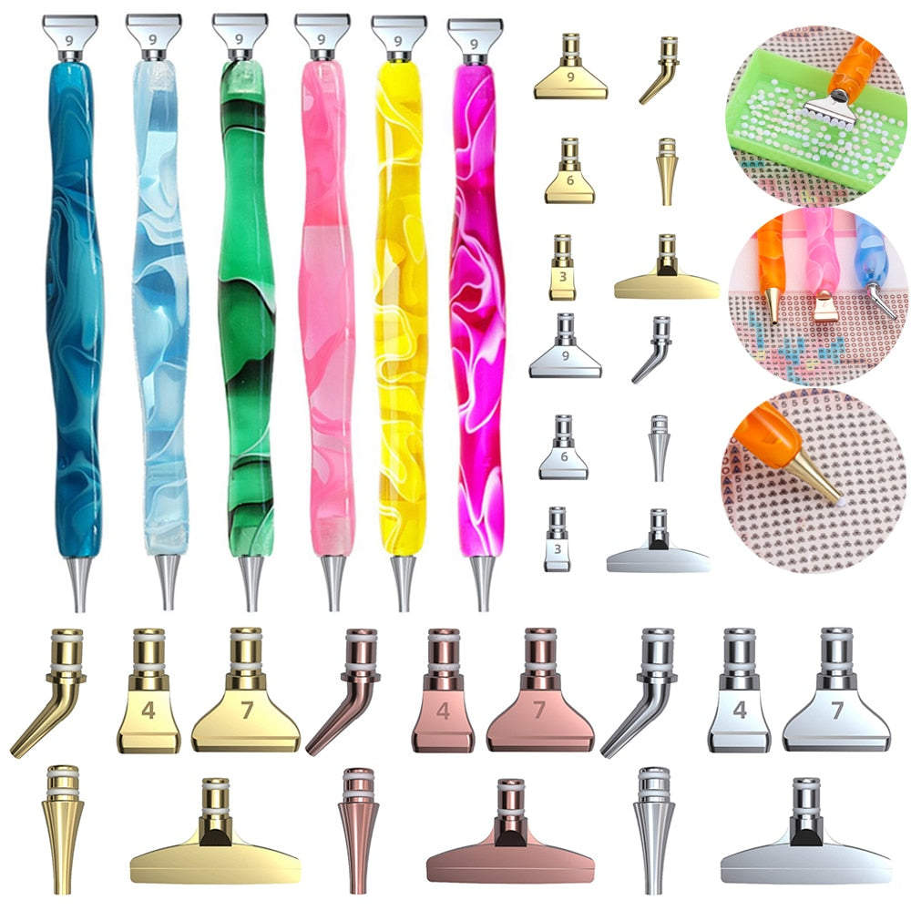 7-Piece Diamond Painting Pen Multi Placer Set - Main Image