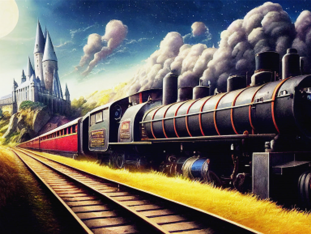 All Aboard The Magic Train Official Diamond Painting Kit | Diamond Art ...