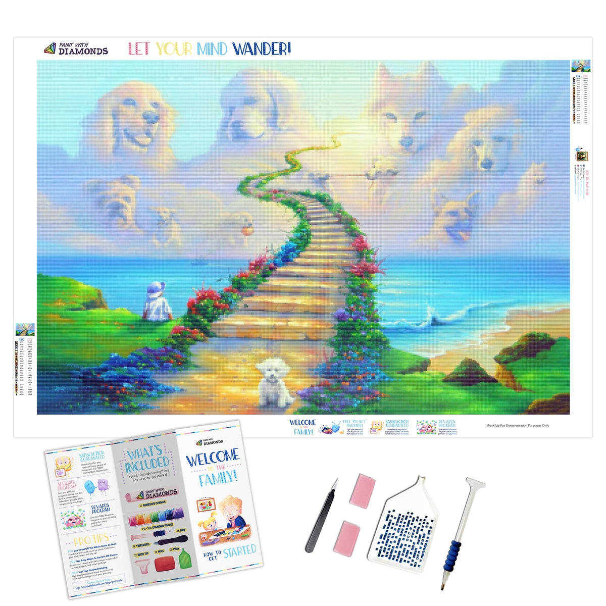 Hot Wholesale Dog Lying on Beach DIY Diamond Art Painting on