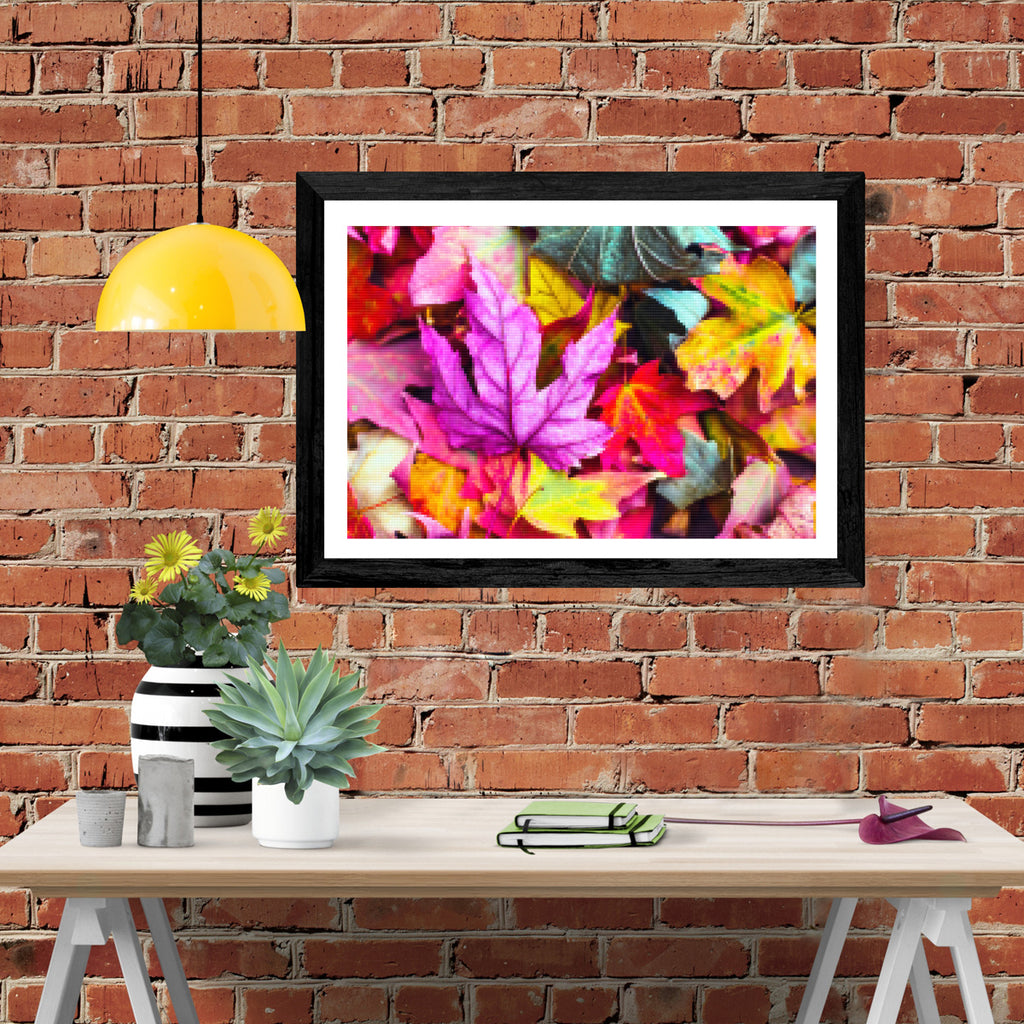 Diamond Pattern Fall Display Autumn Foliage Official Diamond Painting Kit By Paint With Diamonds®