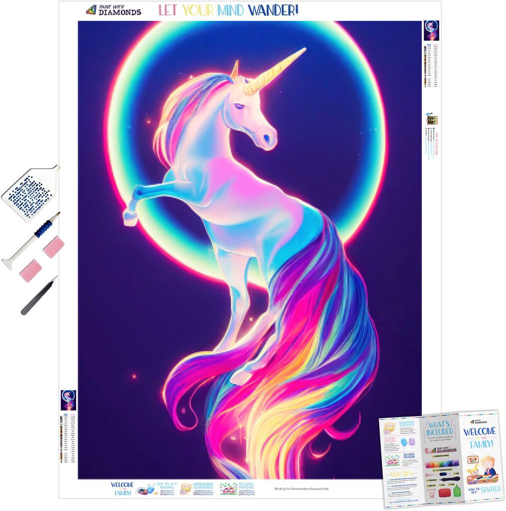 Young Unicorn Diamond Painting Kit with Free Shipping – 5D Diamond