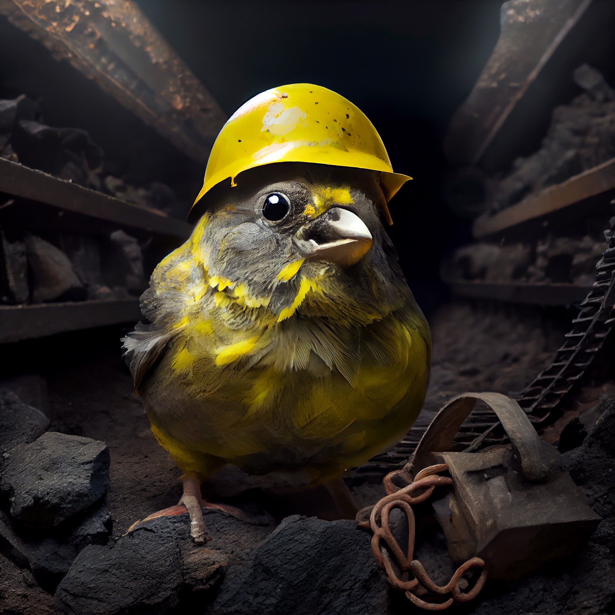 Canary In The Coal Mine Official Diamond Painting Kit | Diamond