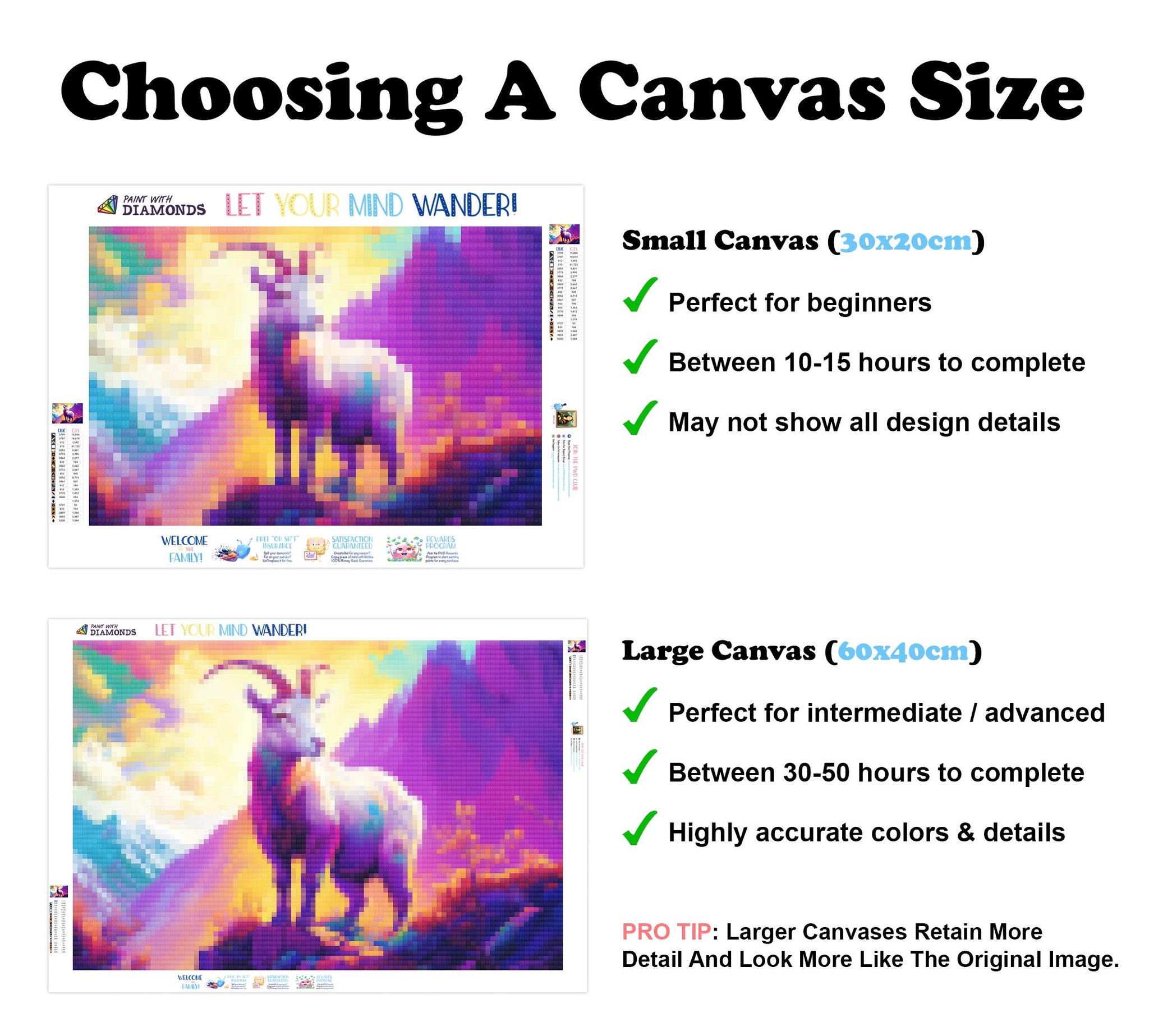 Capricorn Goat Climbing Mountain Official Diamond Painting Kit