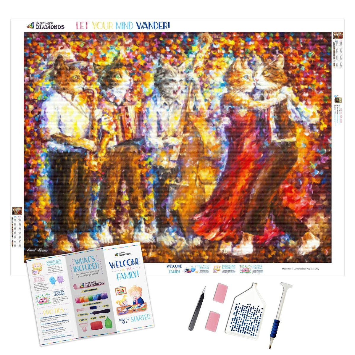 Cats Out Of Cuba Diamond Painting Kit (Full Drill) – Paint With