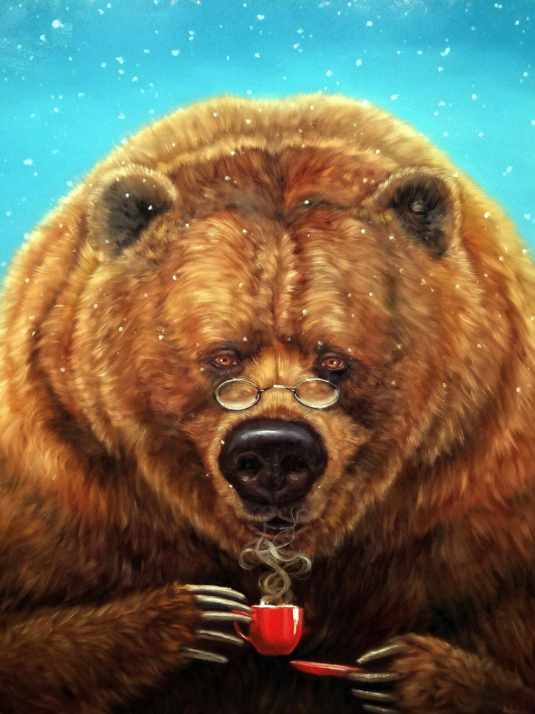 Angry Bear Wild Animal - Diamond Painting 