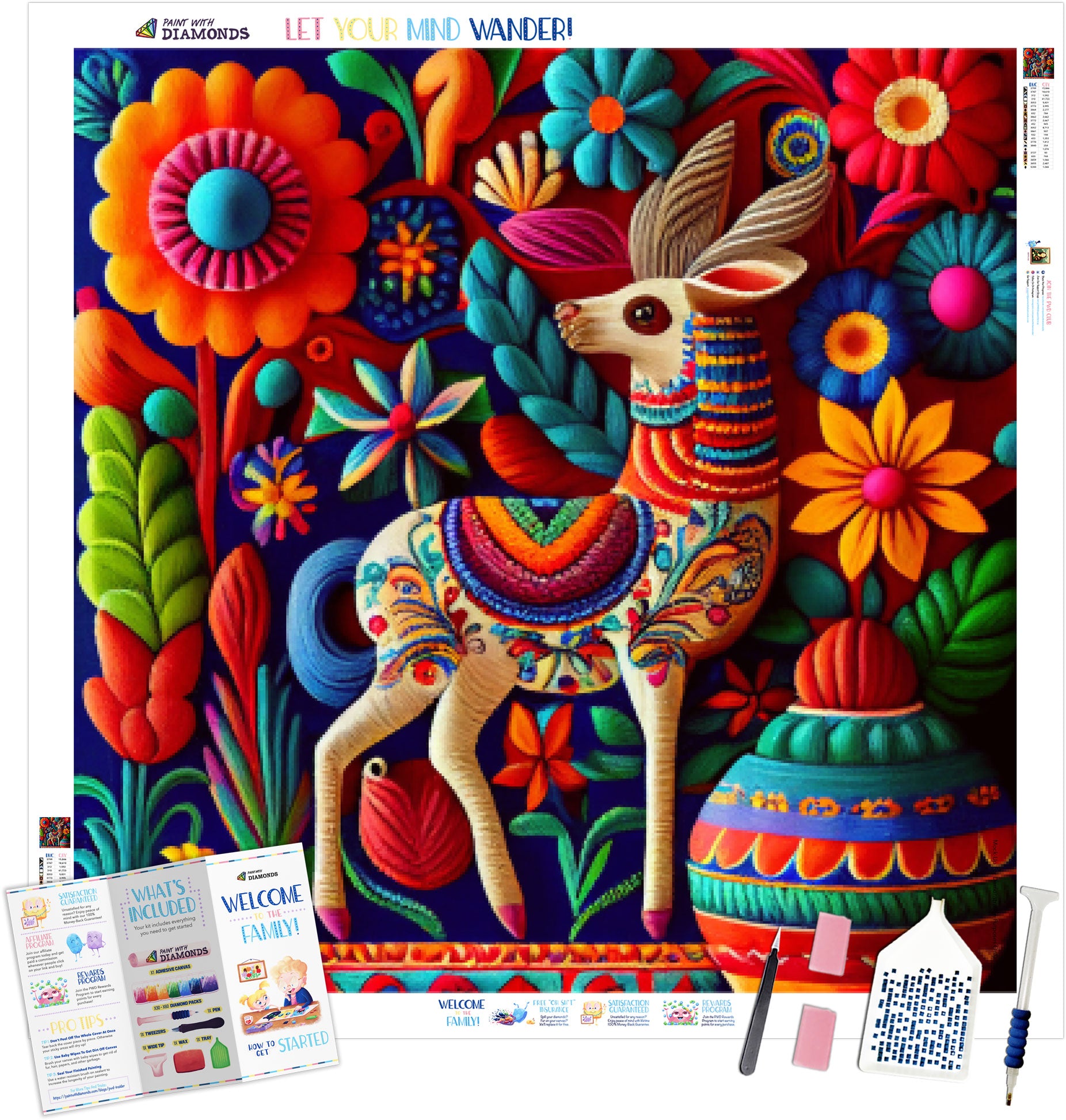 Colorful Mexican Llama