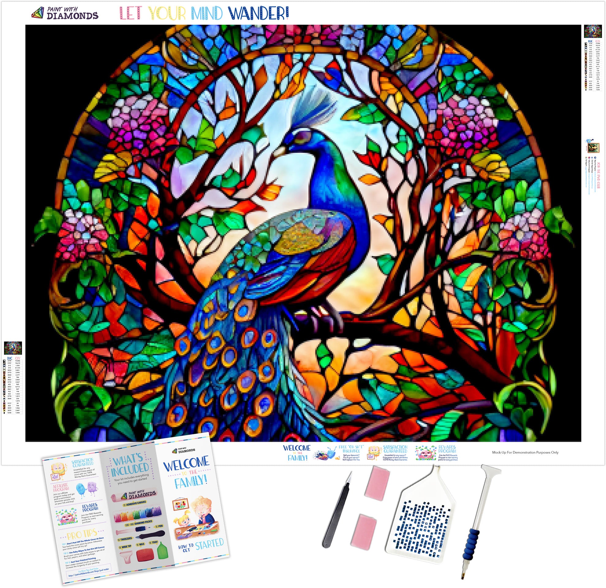 2 Pack Diamond Painting Kits for Adults Beginners and Kids-Treer