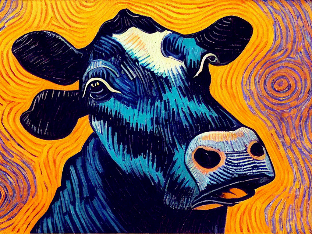 Cartoon Cow Diamond Painting – Color-Full Creations