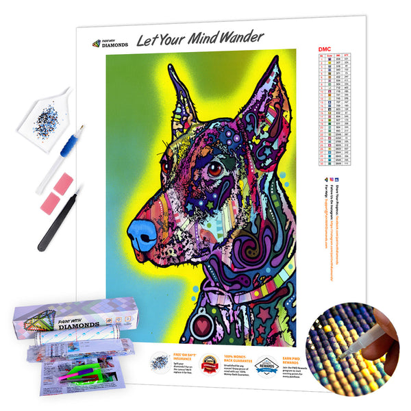 Hunting Dog Diamond Painting Kit, code DP-1681 Diamond painting