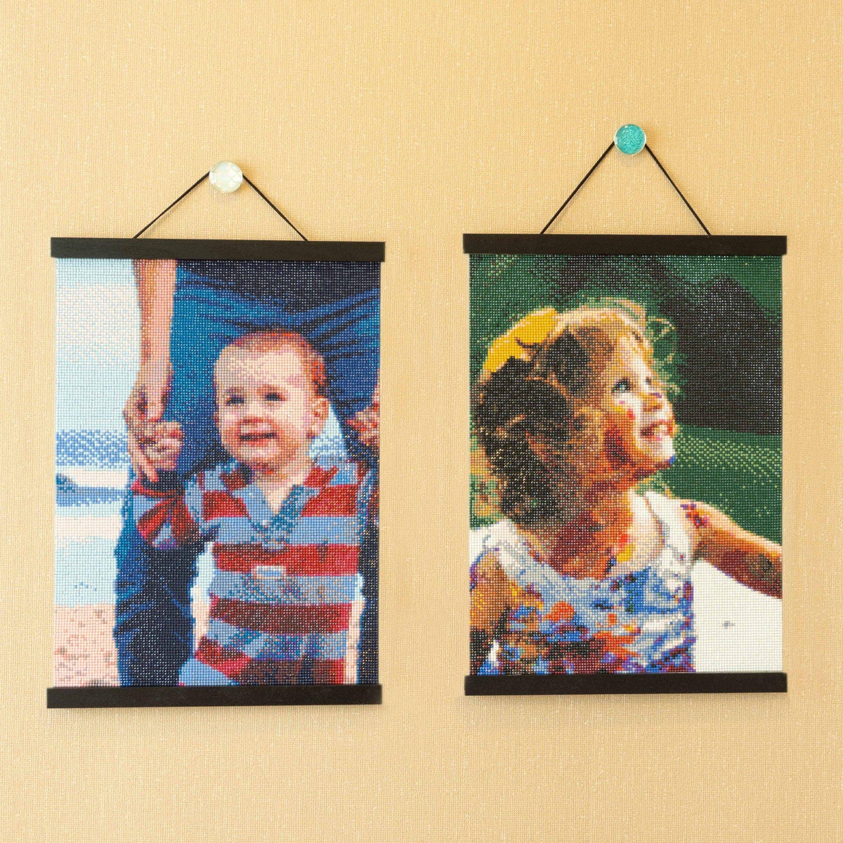 Diamond Painting Personnalisé 5D 30x40cm - Kit Complet Broderie Diamant Photo DIY - Cadeau Unique