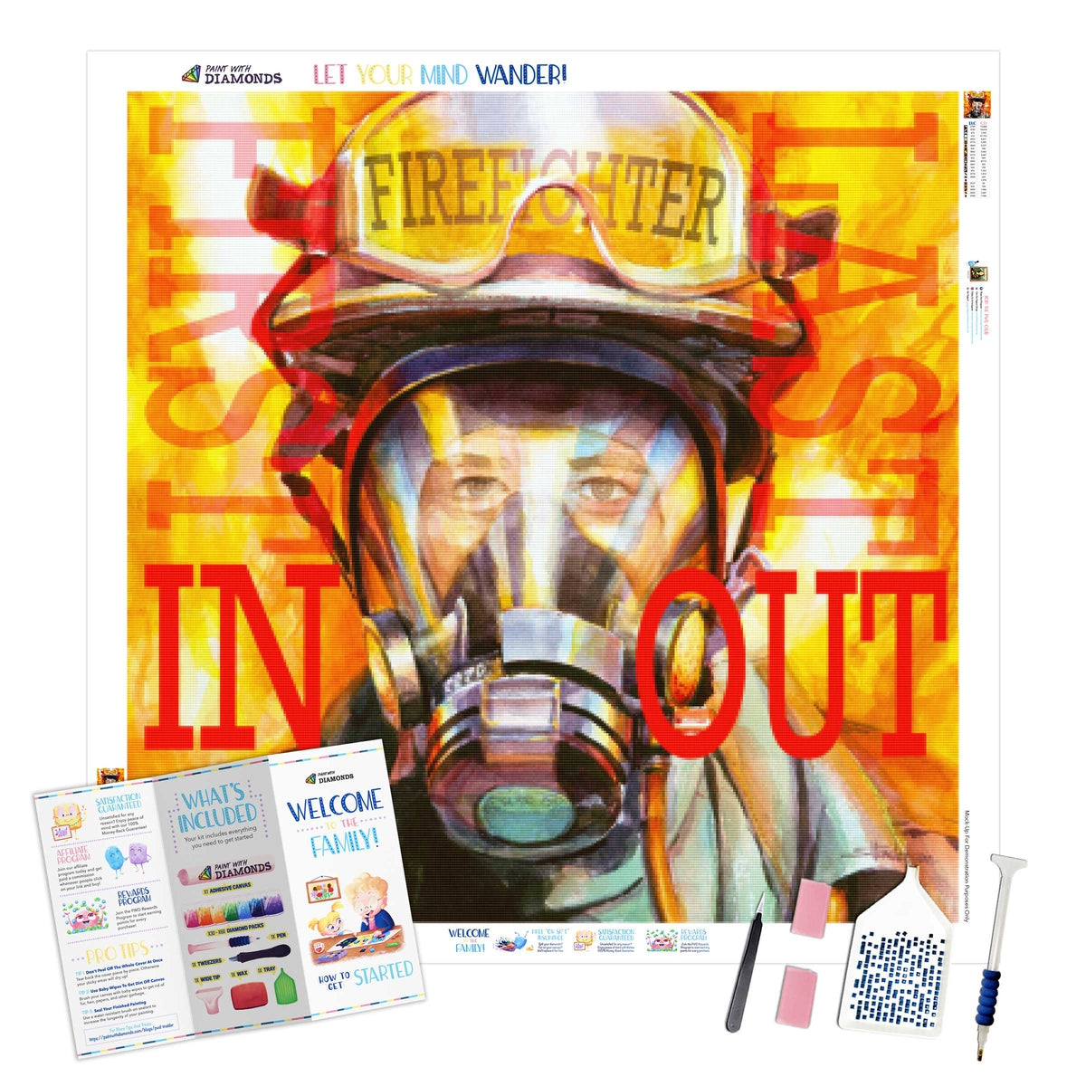 Firefighter Diamond Painting Kit (Full Drill) – Paint With Diamonds