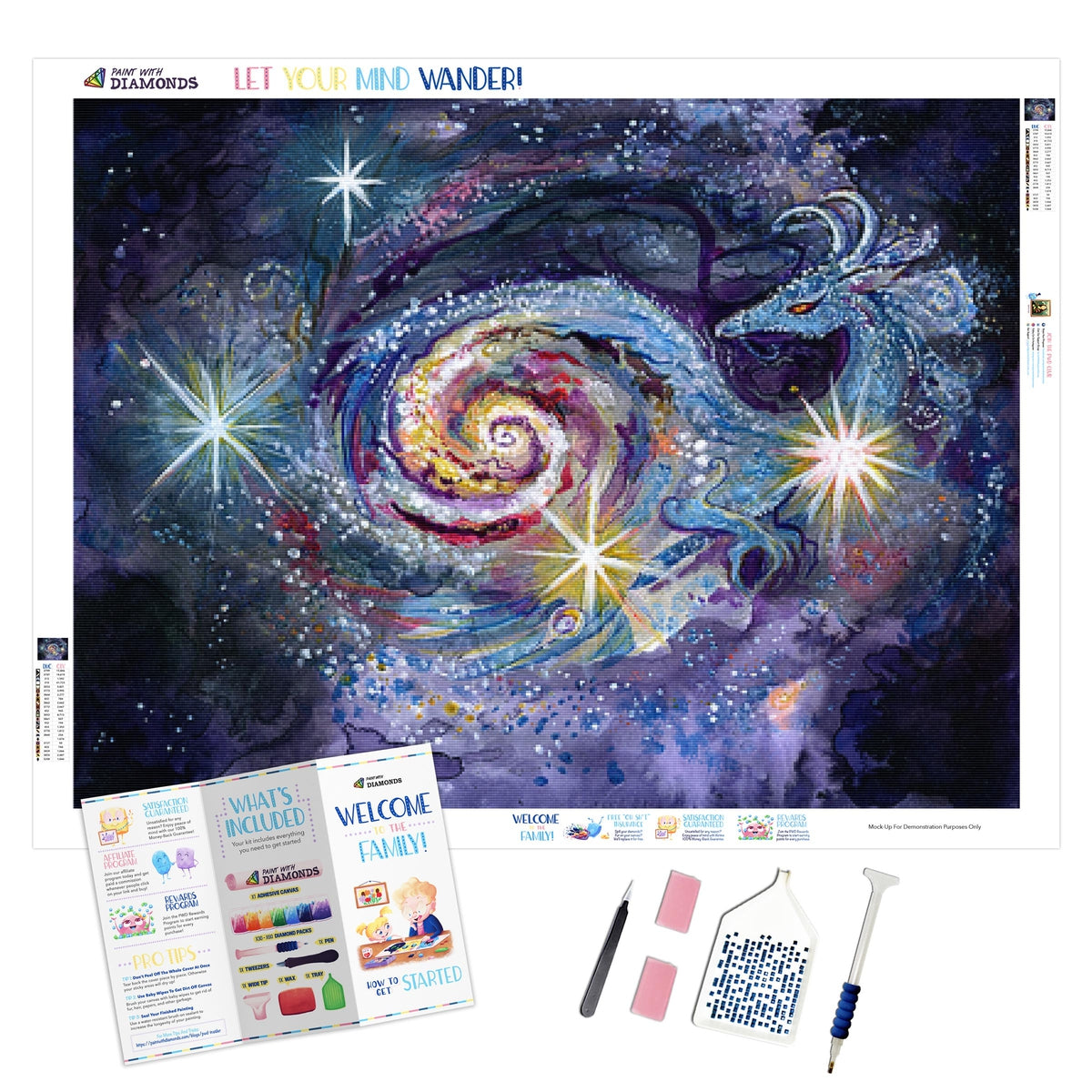 Galaxy Dragon Diamond Painting Kit (Full Drill) – Paint With Diamonds