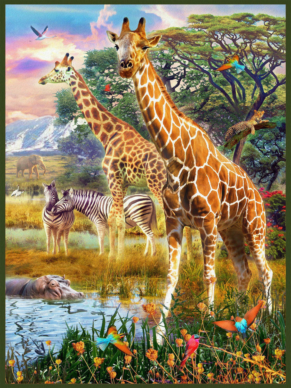 Giraffes Official Diamond Painting Kit (Full Drill) – Paint With