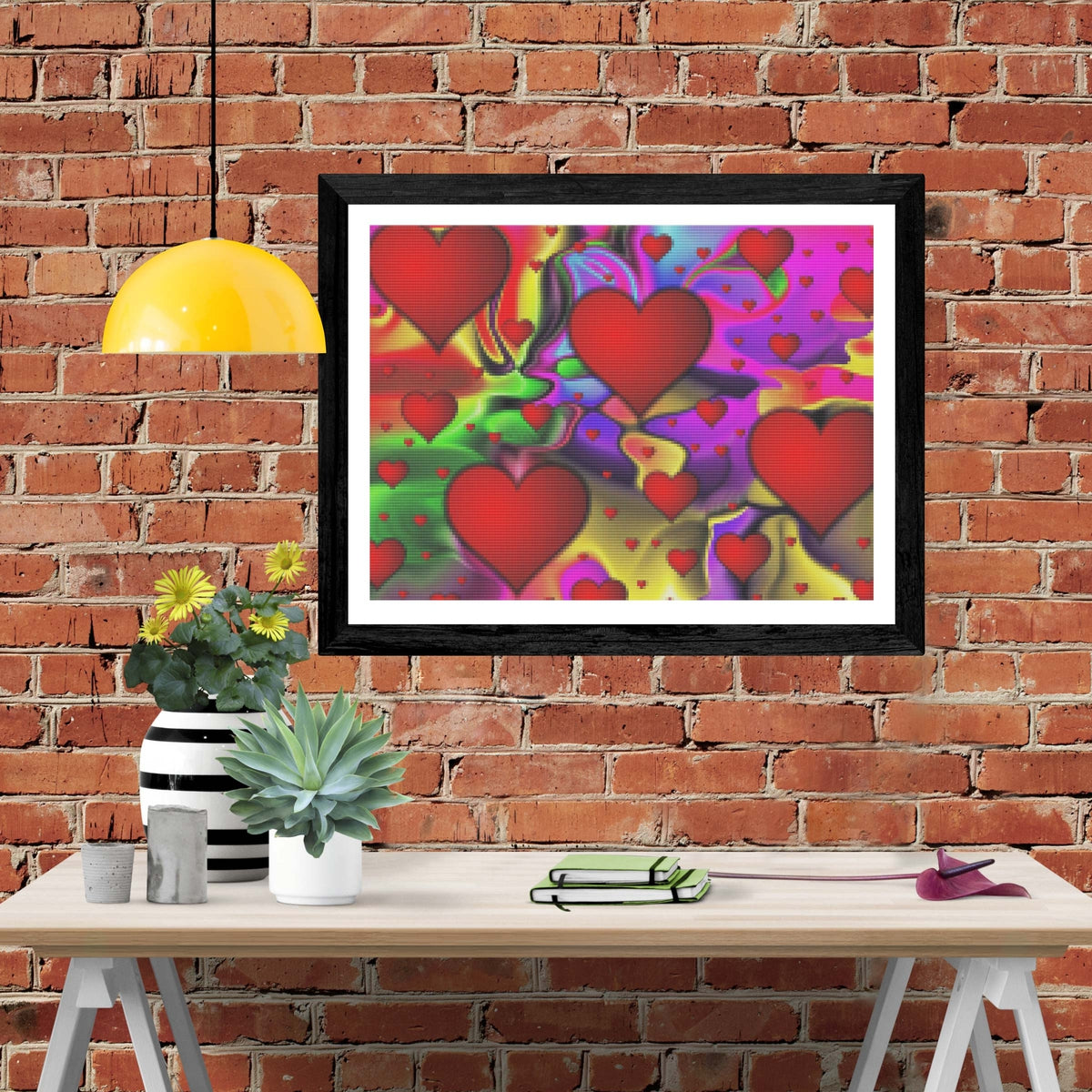 Heart Pop Art\, image size:1200x1200