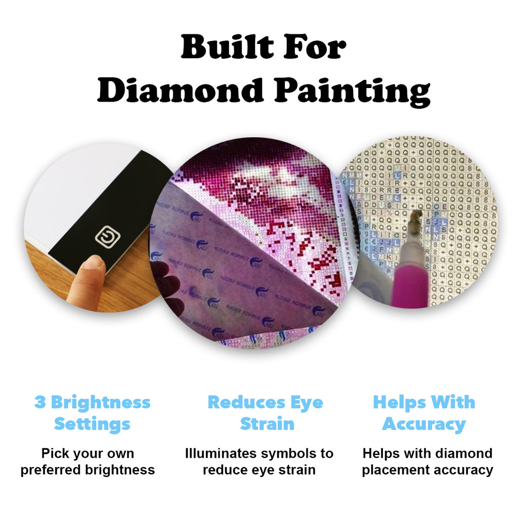 Diamond Painting PWD Ultra-Thin 3.5mm A4 LED Light Box (Dimmable) 100% ...