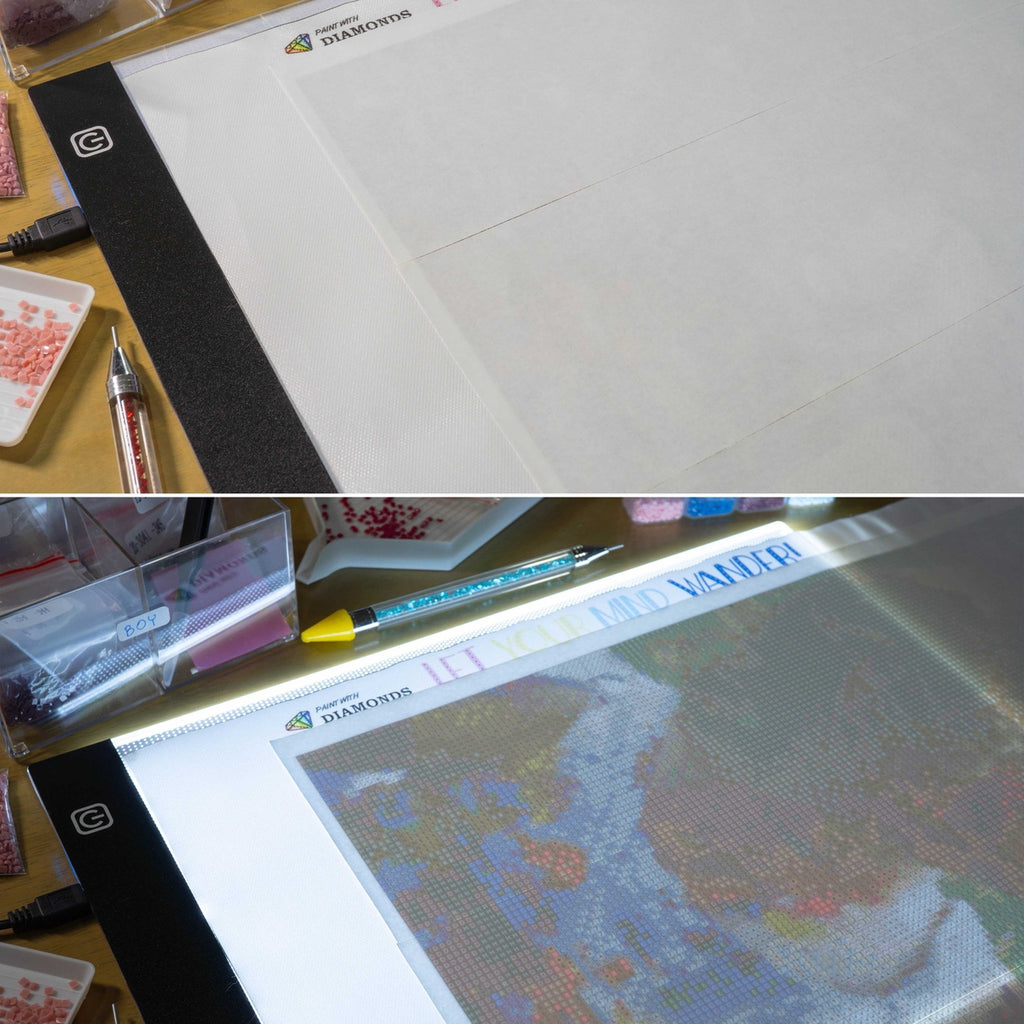 Diamond Painting PWD Ultra-Thin 3.5mm A4 LED Light Box (Dimmable) 100% ...