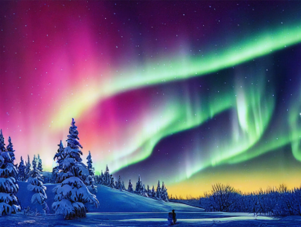 Magic Northern Lights Official Diamond Painting Kit 